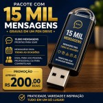Pacote 15.000 Telemensagem Gravados Em Pen Drive
